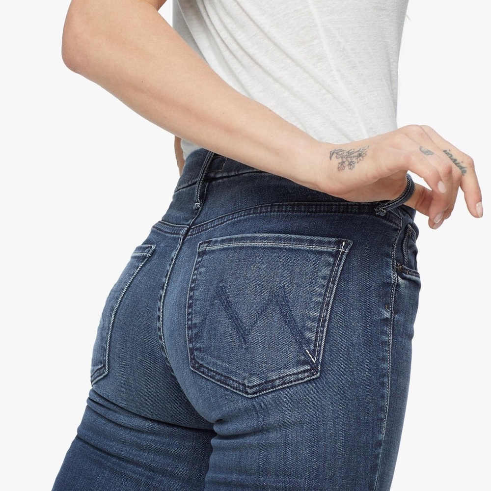 Mother High Waisted Jeans Looker Ankle Watch Me Size 27 - Picture 10 of 10